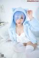 Coser@神楽坂真冬 Vol.005: 蕾姆 Milk by blue (150 photos) P128 No.f45fcb