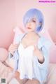 Coser@神楽坂真冬 Vol.005: 蕾姆 Milk by blue (150 photos) P95 No.23fb84