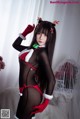 Coser@抱走莫子aa Vol.011: 连体黑丝圣诞比基尼 (30 photos) P11 No.815935