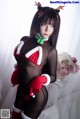 Coser@抱走莫子aa Vol.011: 连体黑丝圣诞比基尼 (30 photos) P8 No.808cc4 Image No. 45